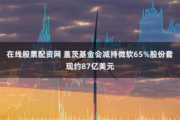 在线股票配资网 盖茨基金会减持微软65%股份套现约87亿美元
